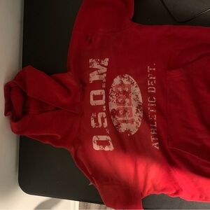 Solid Vibrant Red Sweatshirt